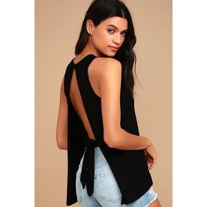 IMPASSIONED BLACK TANK TOP